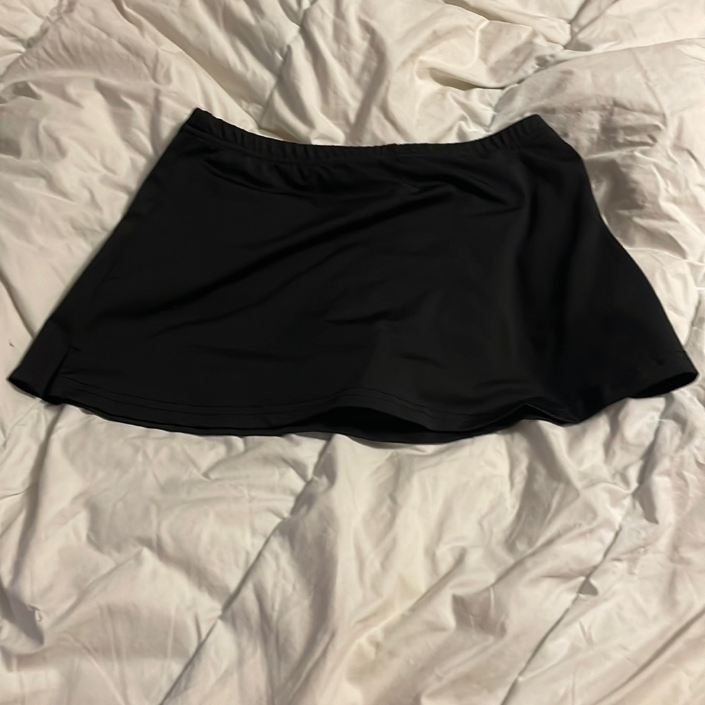 adorable black skort with slit